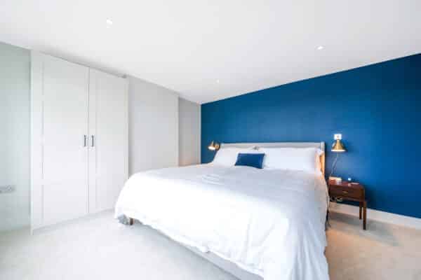 Loft Conversion | Master Bedroom | Statement Wall | Built in Wardrobe | London | Simply Loft