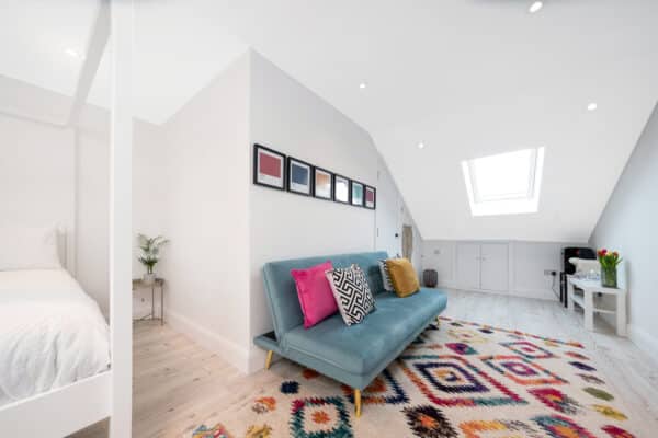 Simply Loft Bedroom, living area | London
